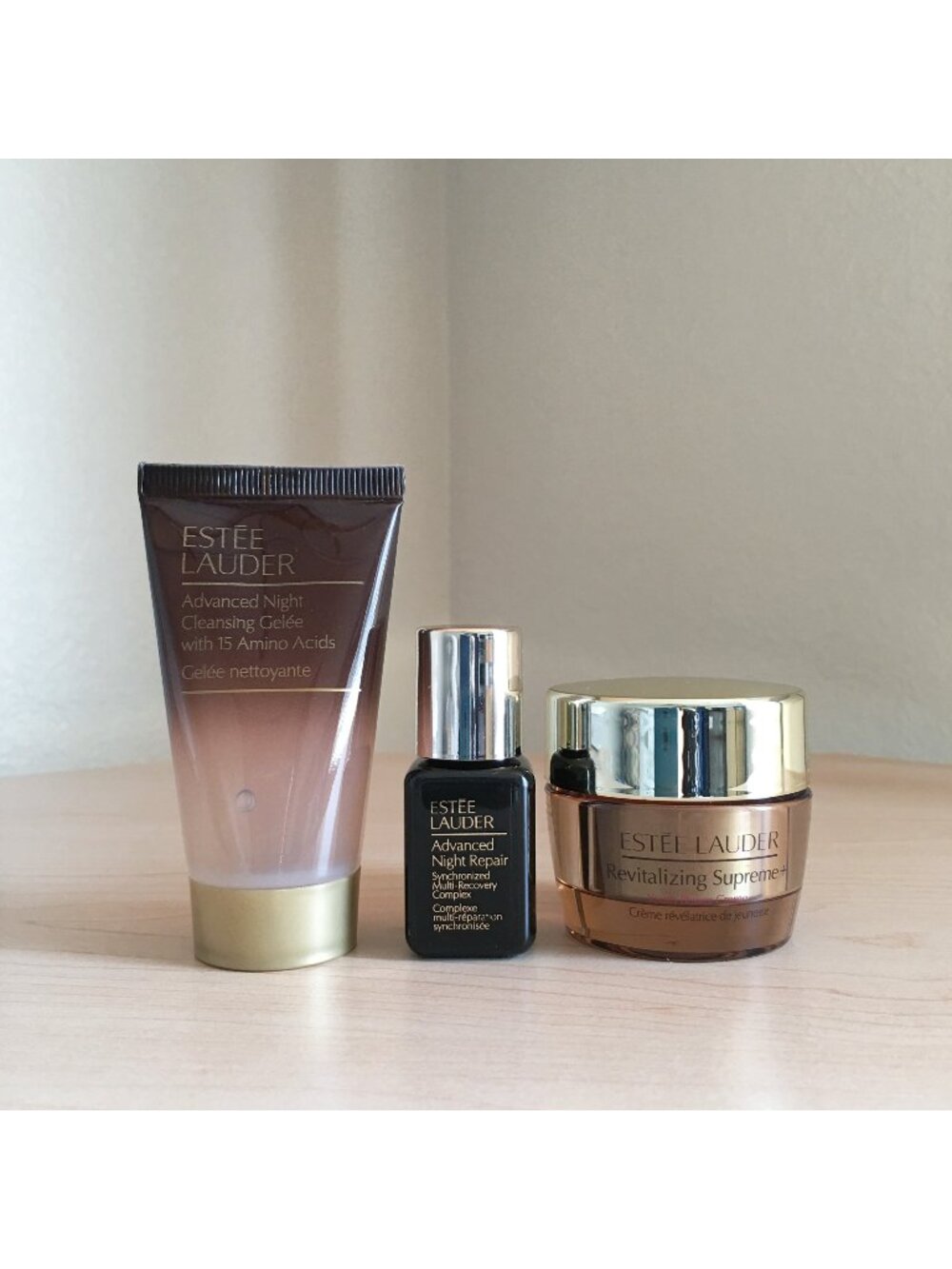 Estee Lauder Cleanser + Night Repair Serum + Revitalizing Supreme+ Youth Creme